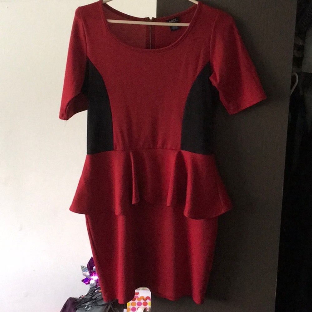 Rue 21 red and black dress